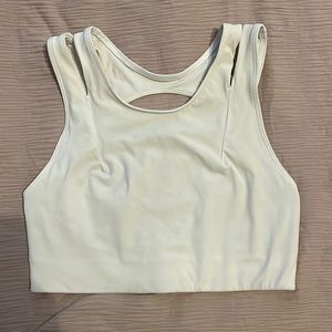 lululemon high neck open back sports bra